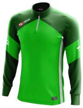 alpas Trainingstop/Sweatshirt Dynamic grün/dunkelgrün/weiß Gr.M